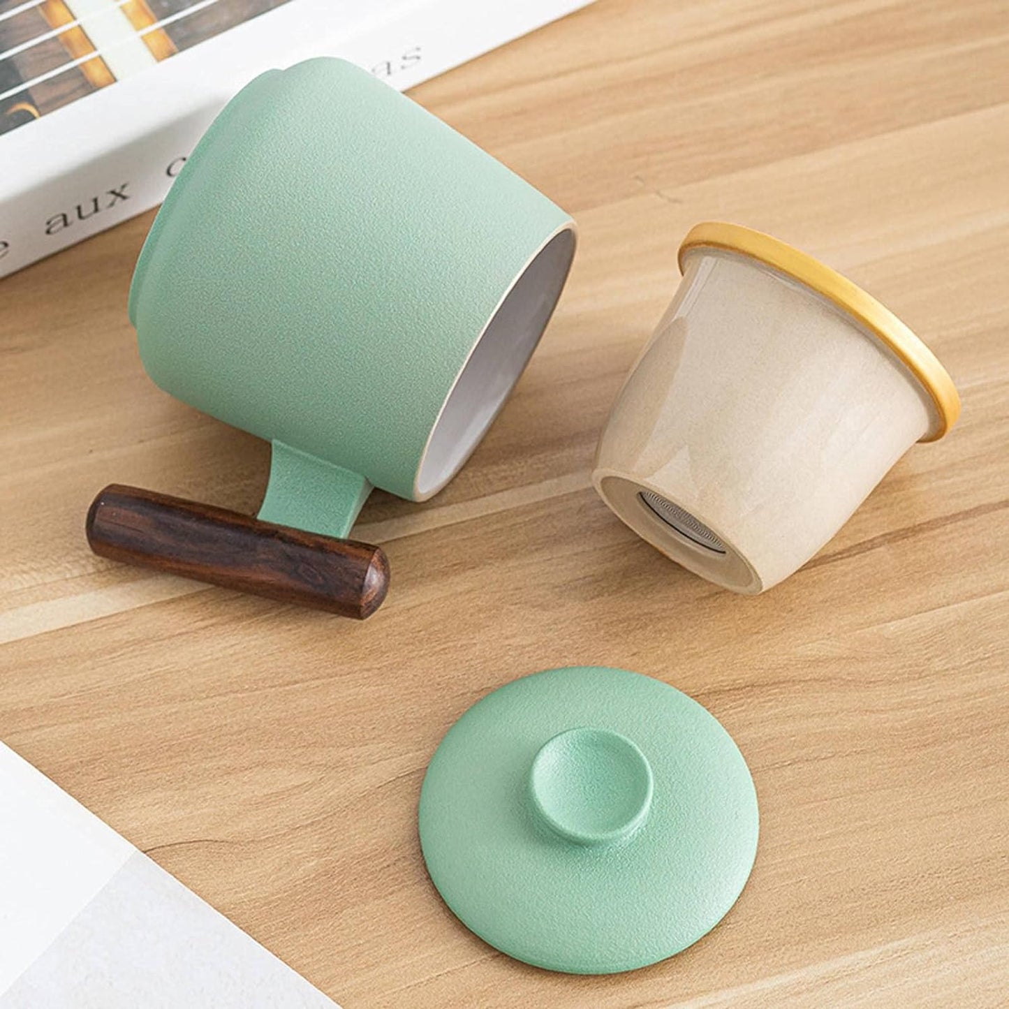 Ceramic Mug With Strainer