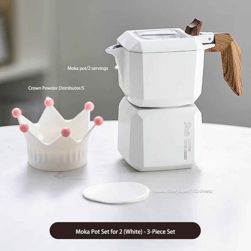 Cube Double Valve Moka Pot