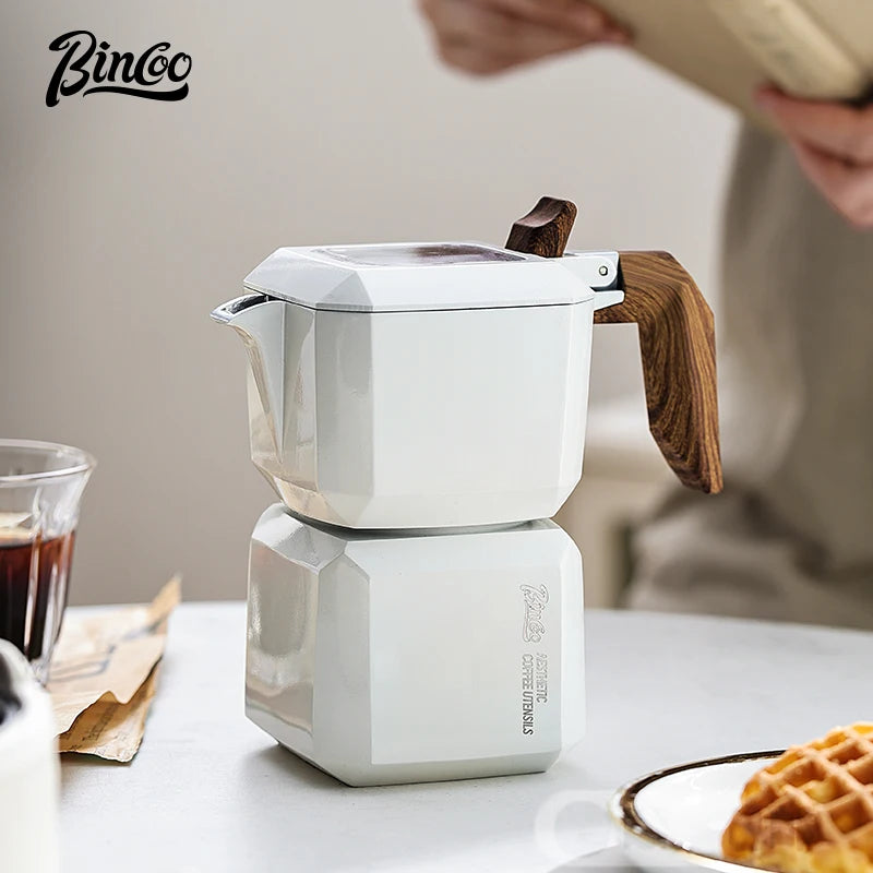 Cube Double Valve Moka Pot