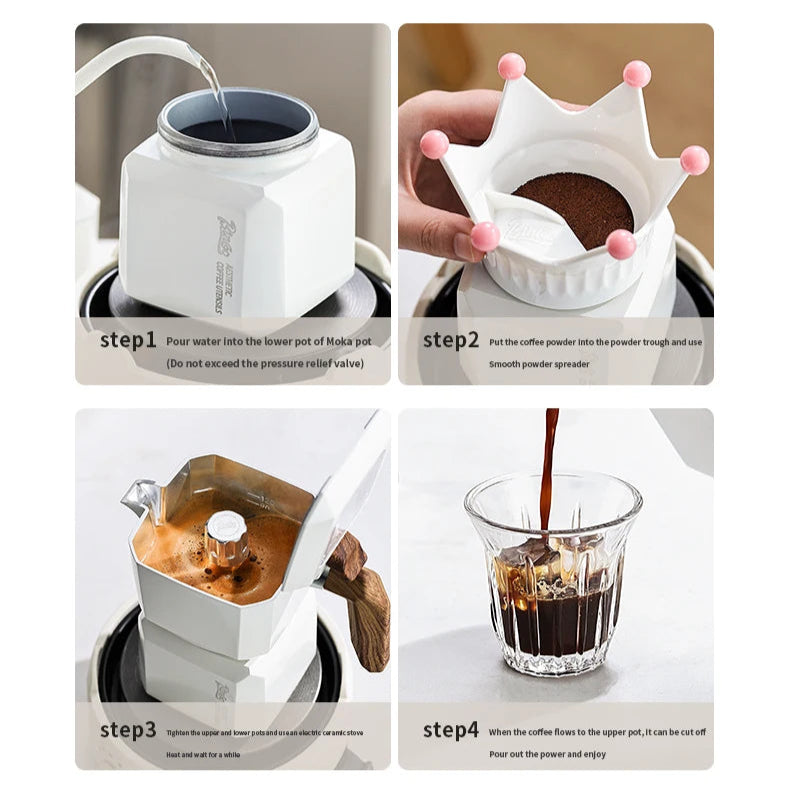Cube Double Valve Moka Pot