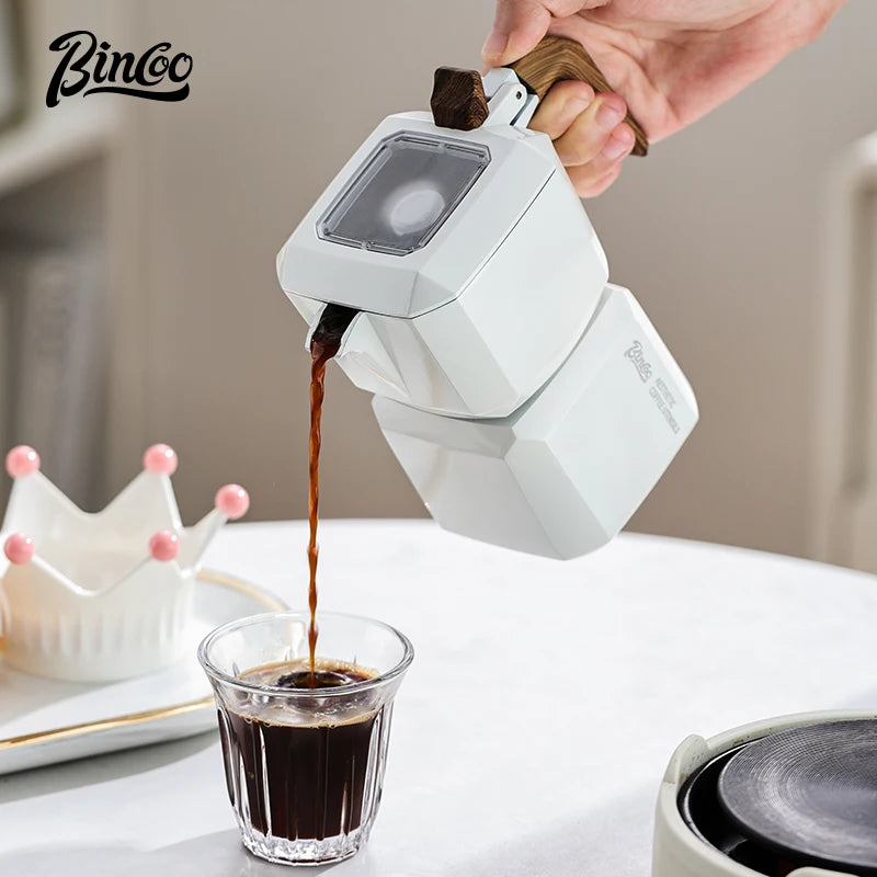 Cube Double Valve Moka Pot
