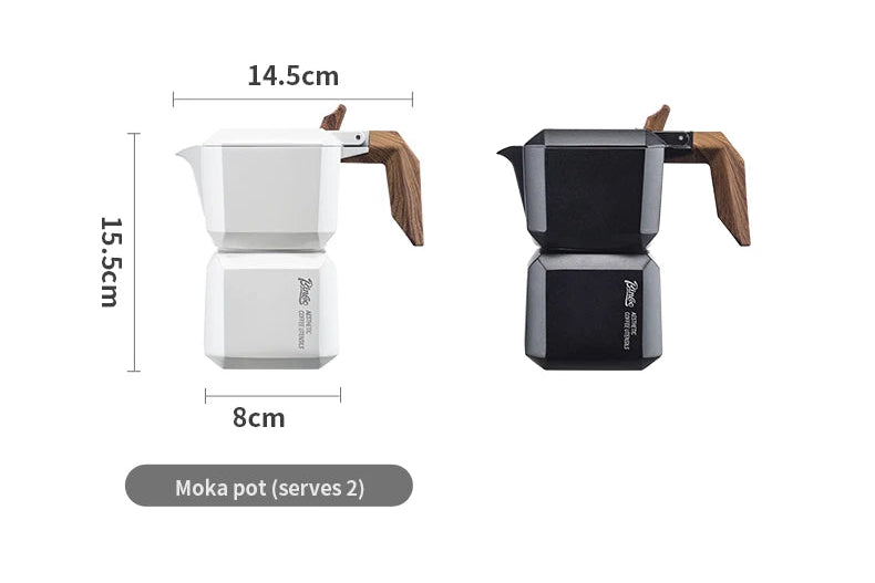 Cube Double Valve Moka Pot