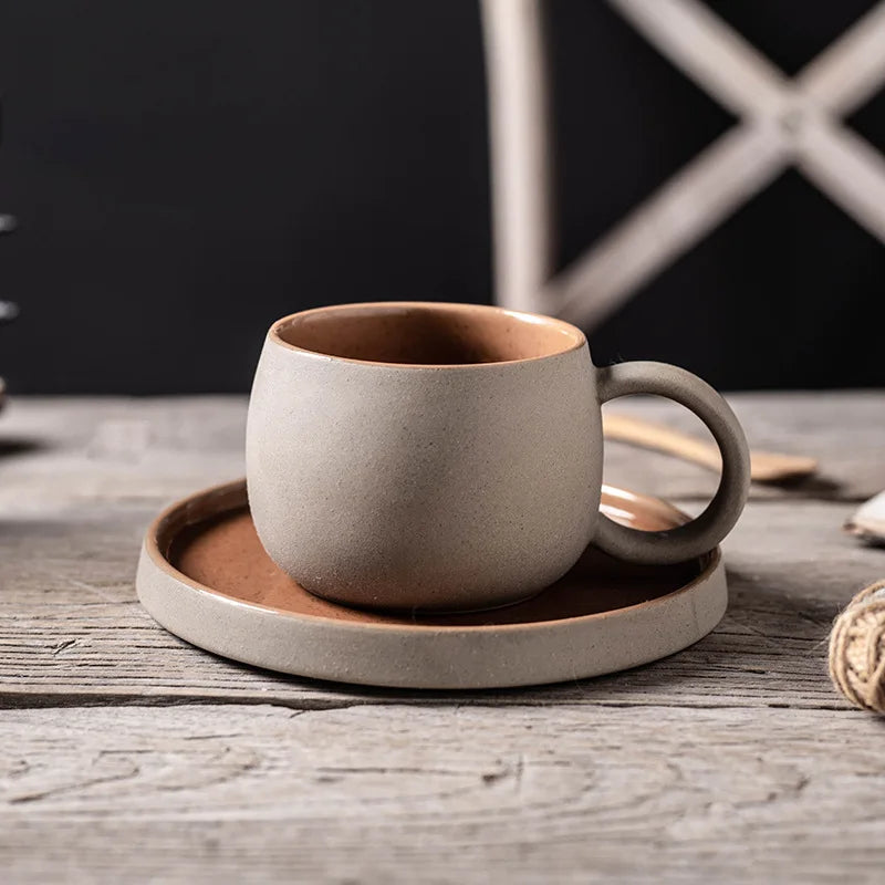 Japanese Retro Style Ceramic Mug Set
