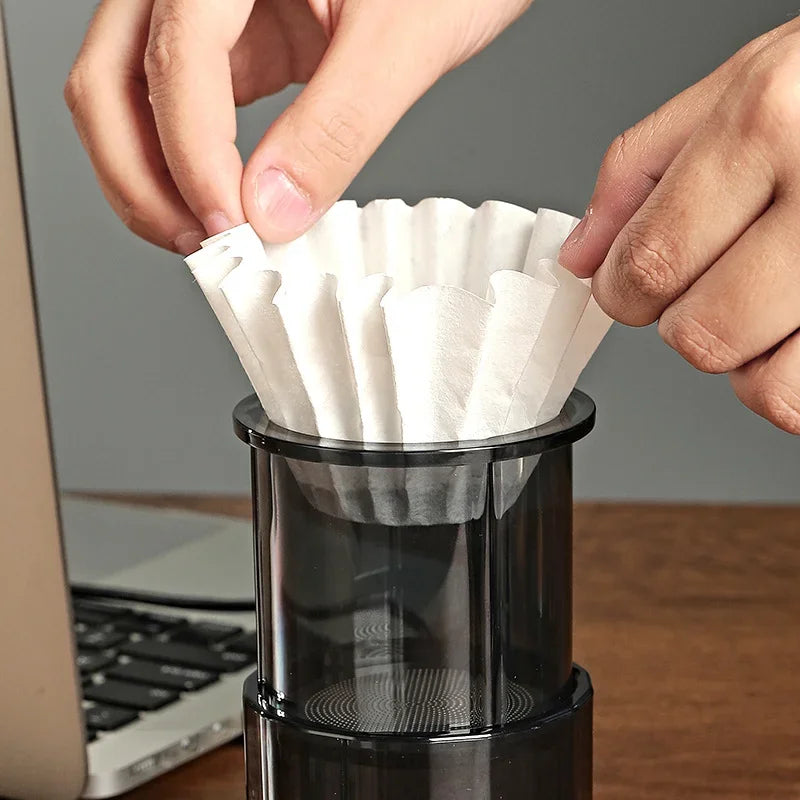 Coffee Filter Cupcake Model