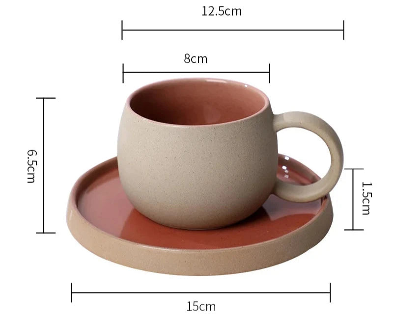 Japanese Retro Style Ceramic Mug Set
