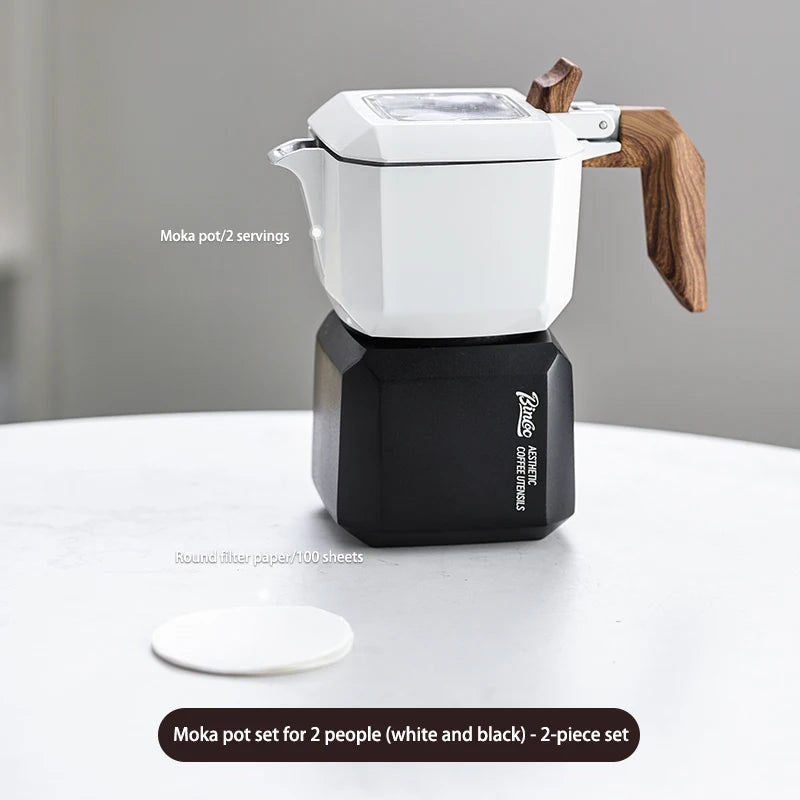 Cube Double Valve Moka Pot