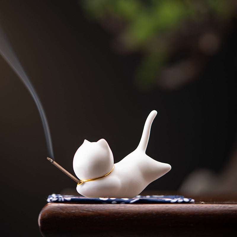 Ceramic Tea Incense Holder