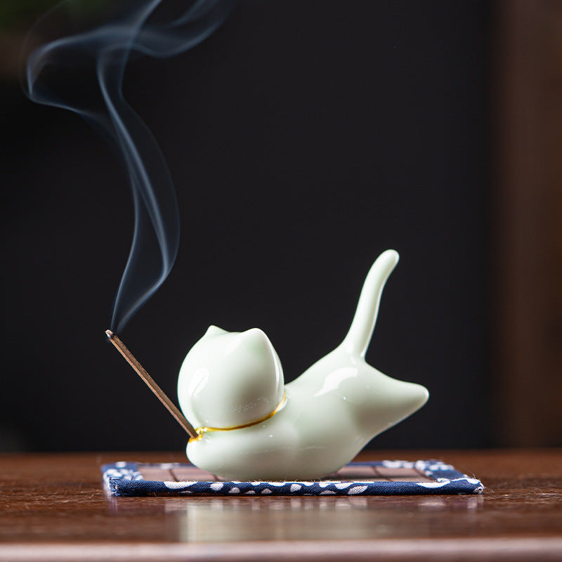 Ceramic Tea Incense Holder